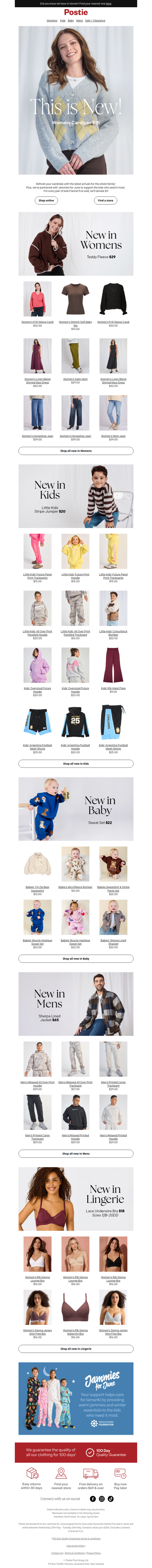 Fresh styles just in for the entire family!