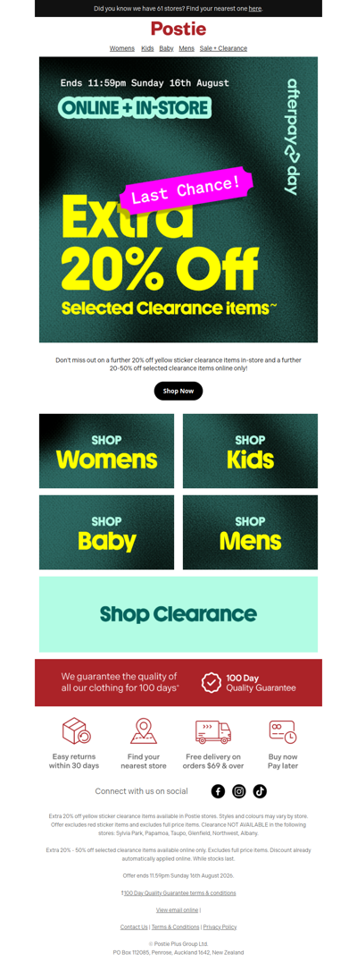 Catch our Afterpay Day sale before it's gone! ⏰