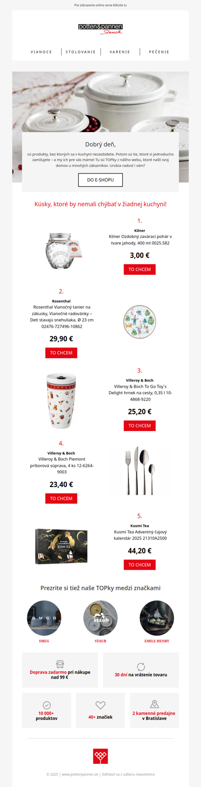 TOP produkty, ktoré si naši zákazníci zamilovali.