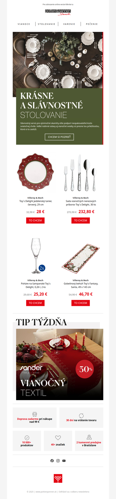 Slávnostné stolovanie v hlavnej úlohe.