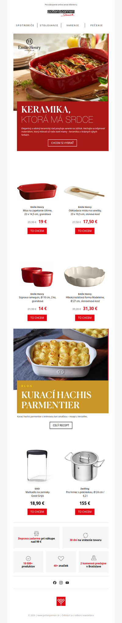 Štýlové zapekanie, dlhá životnosť a inšpirácia do kuchyne.