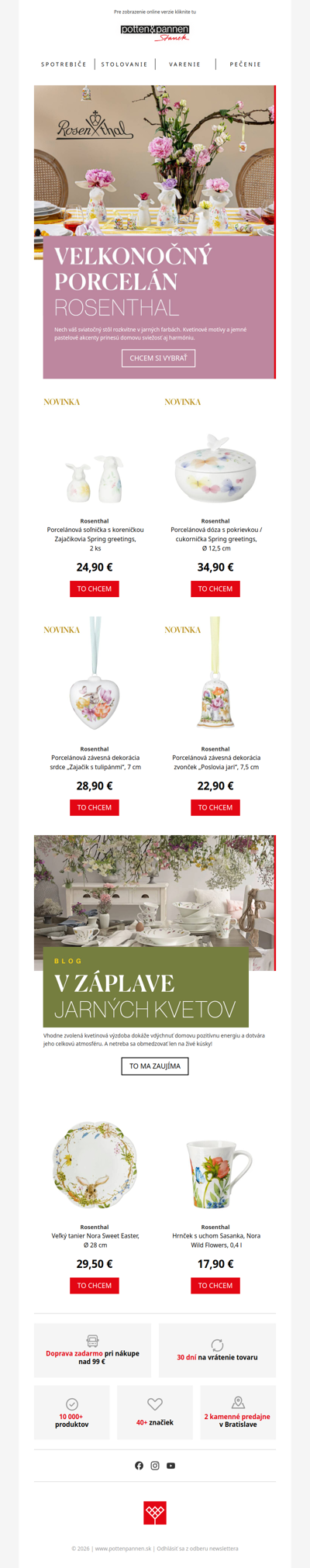 Veľká noc s porcelánom Rosenthal.