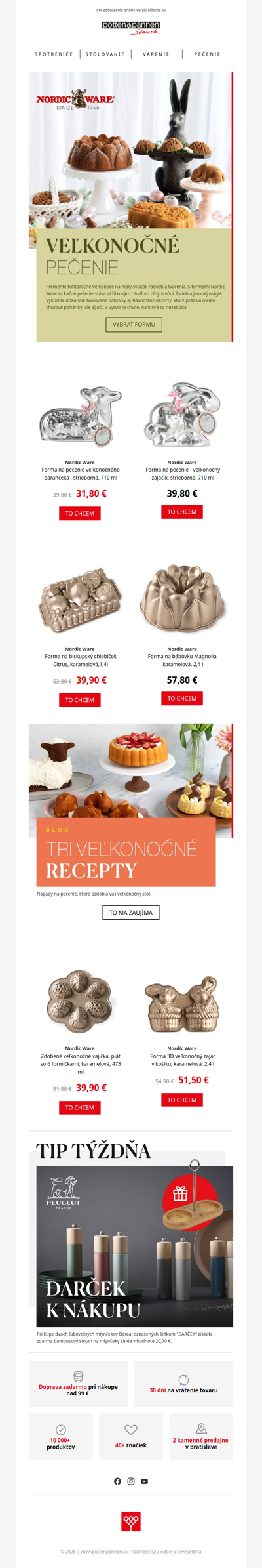 Magické Veľkonoce s Nordic Ware. Premeňte pečenie na zážitok.