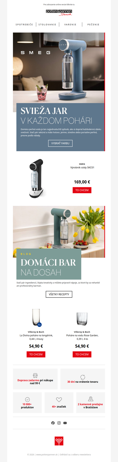 Perlivá voda doma za pár sekúnd.