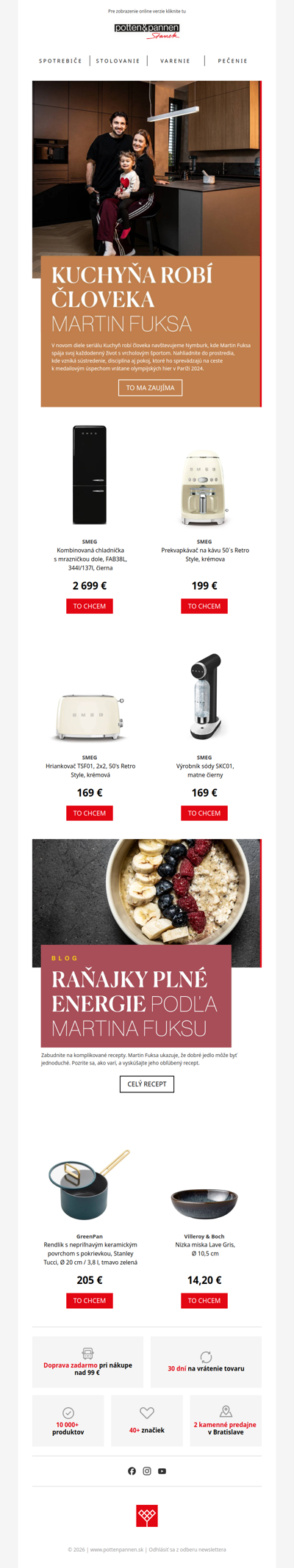 Nahliadnite do kuchyne Martina Fuksy.