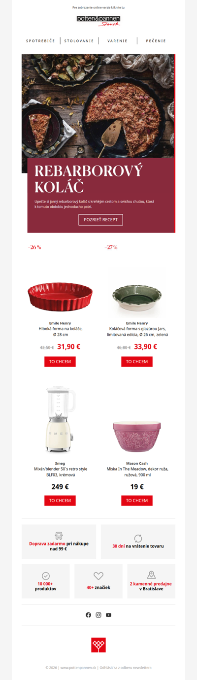 Rebarbora v hlavnej úlohe. Lahodná sezóna plná chutí sa začína.