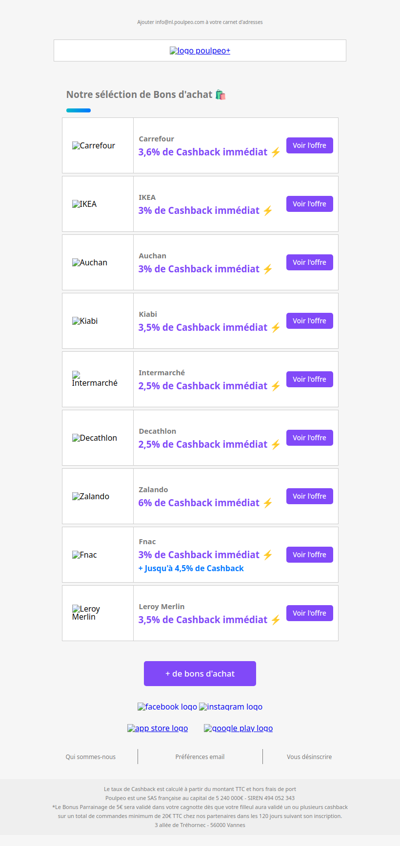 🌟 Pensez aux Bons d'achat pour vos achats du quotidien !