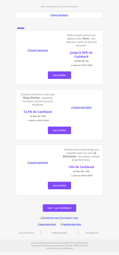 🚨 Super Cashback : par ici les économies !