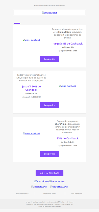 🚨 Super Cashback : c'est le moment d'économiser