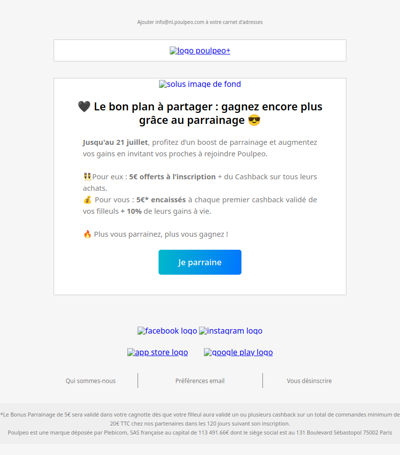 🤑 5€ par-ci, 5€ par-là...