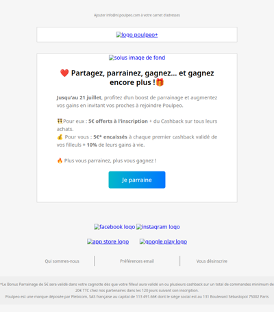 🔥 Des 5€ à gagner, encore et encore !