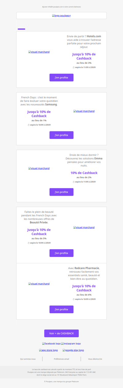 🚨🇫🇷 Super Cashback : le meilleur des French Days est ici !