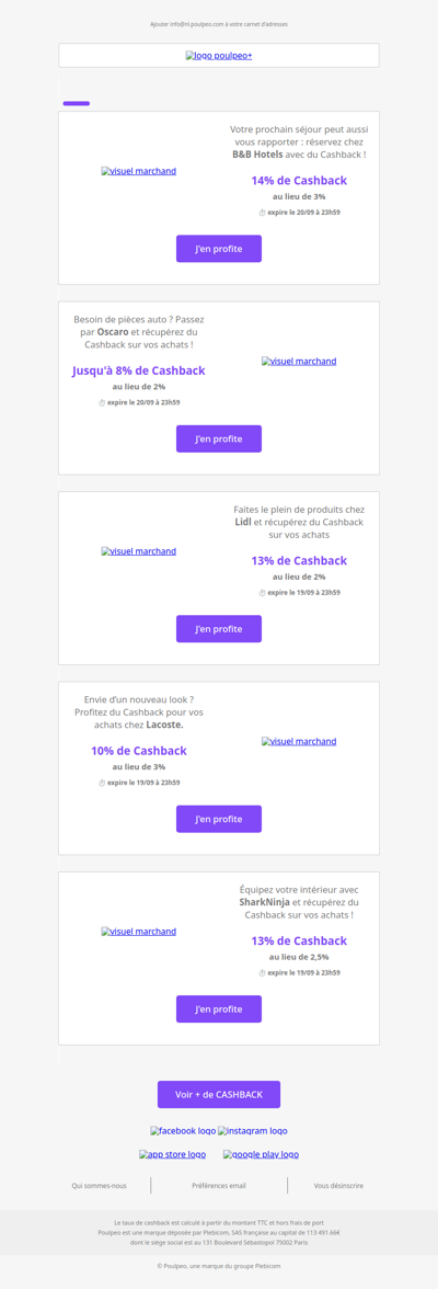 🚨 Super Cashback : vous allez cagnottez un max ce week-end !