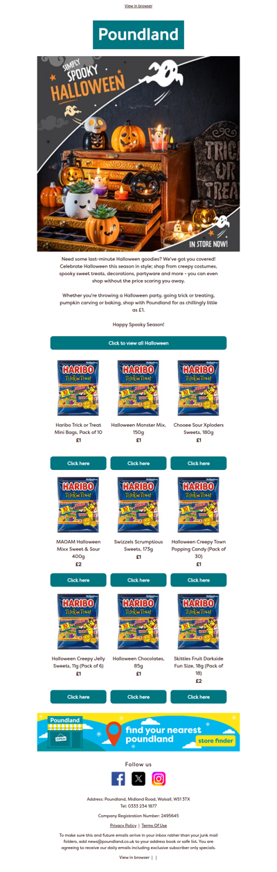 Last Chance Halloween | FROM £1