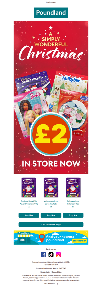 Christmas Advent Calendars | IN STORE NOW