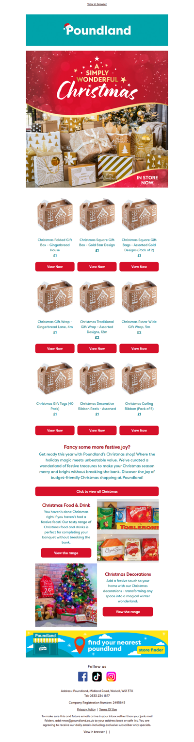 Christmas Wrap, Bags & Tags from £1