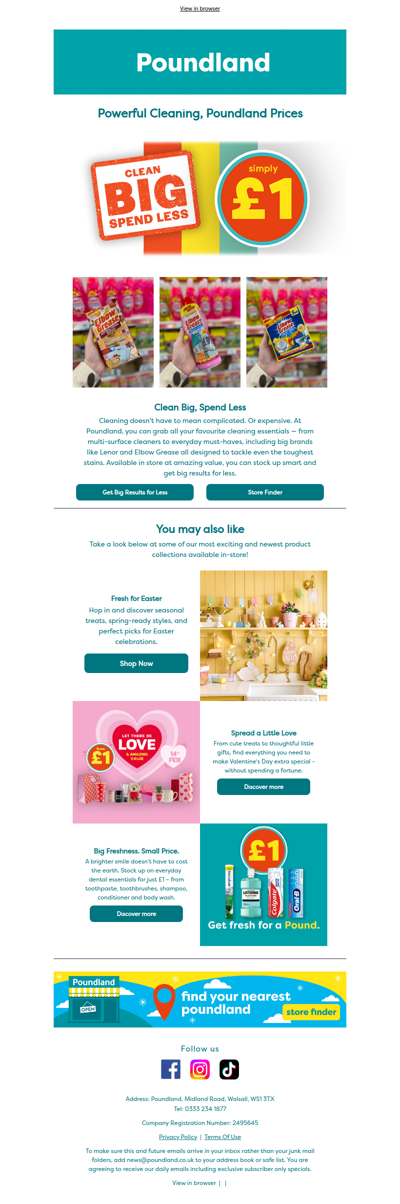 🫧Psst... Powerful cleaning, Poundland prices!