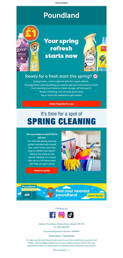 Spring Clean for Less – From £1!