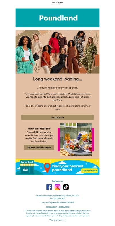 Bank Holiday plans? We've got you covered