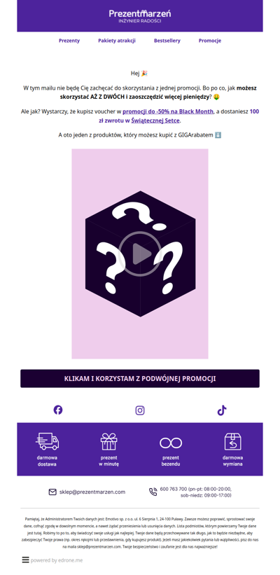 Czy wiesz, że Prezentmarzeń łączy promocje? 😱🎉