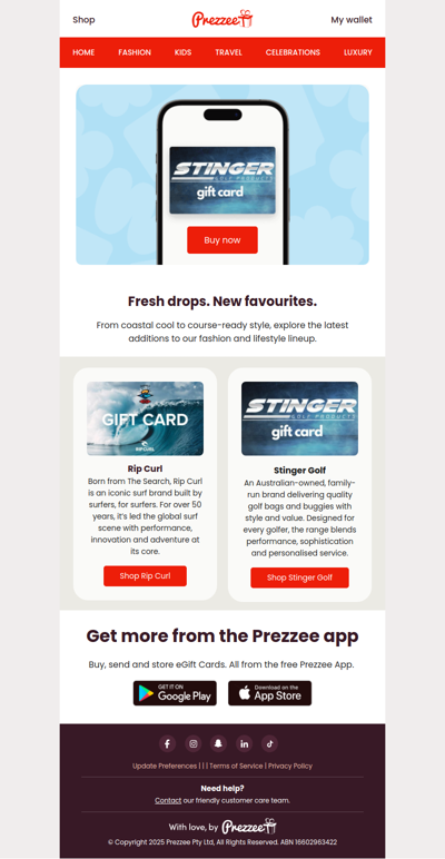 Just in: Rip Curl, Stinger Golf. ✨