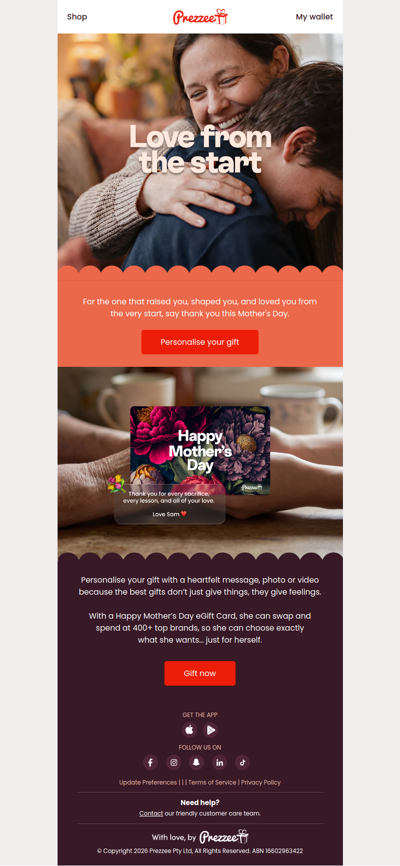 Say thank you this Mother's Day