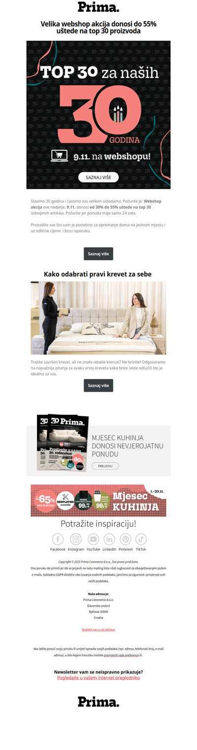 🚨Webshop akcija donosi do 55% uštede samo ove nedjelje, 9.11.