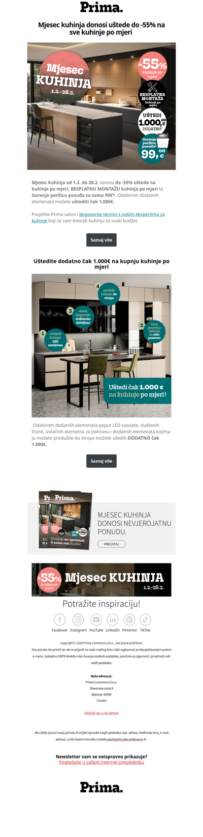 👉Mjesec kuhinja donosi uštede do -55% na sve kuhinje po mjeri