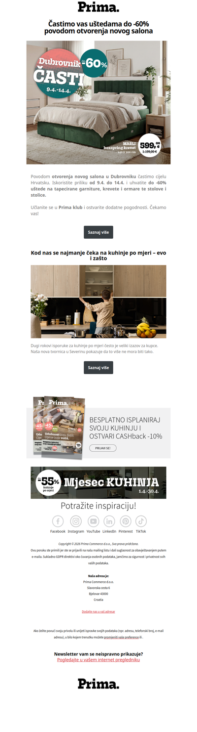 📣 Častimo vas uštedama do -60%