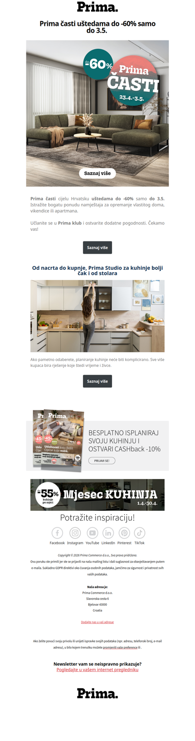 👉Prima časti uštedama do -60%