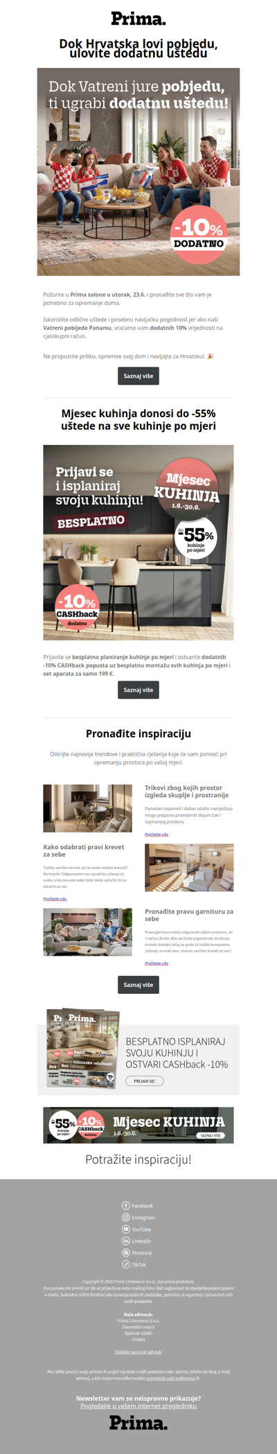 🎉 Navijaj i ostvari -10% dodatne uštede