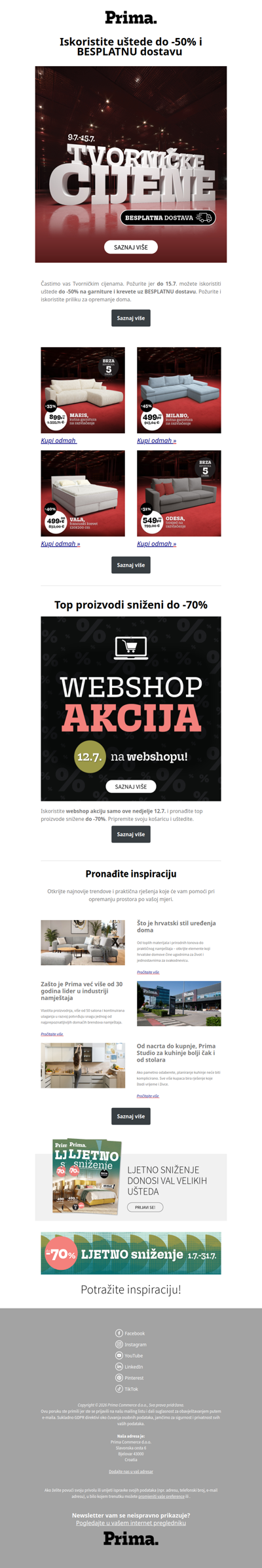 📣Besplatna dostava i uštede do -50% – iskoristite priliku
