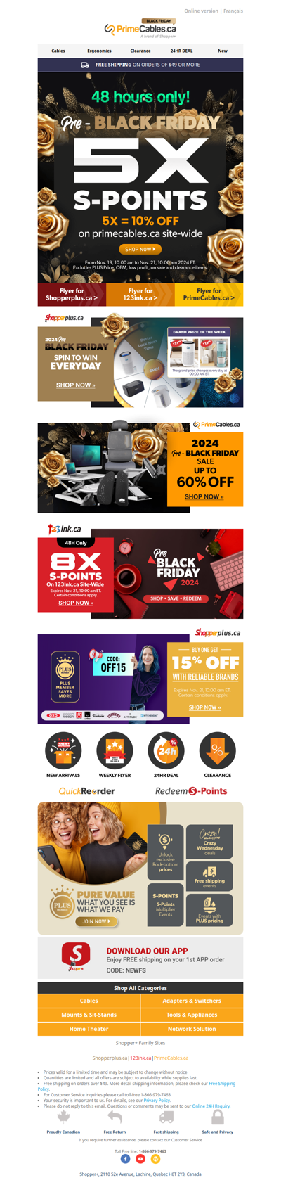 Pre-Black Friday 5X S-Points, Get 10% Off Site-Wide