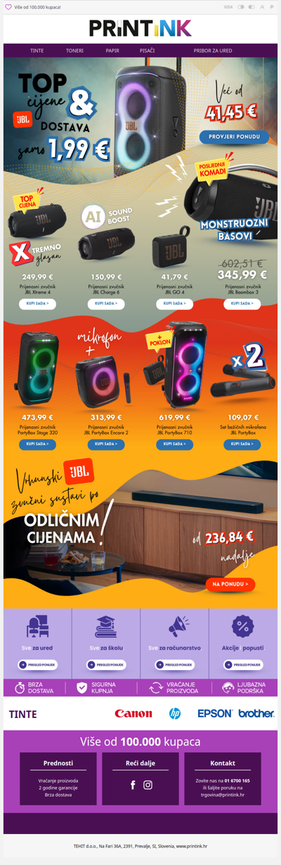 EKSTRA snižene cijene za vrhunske zvučnike 🔊🎶 JBL 🔥