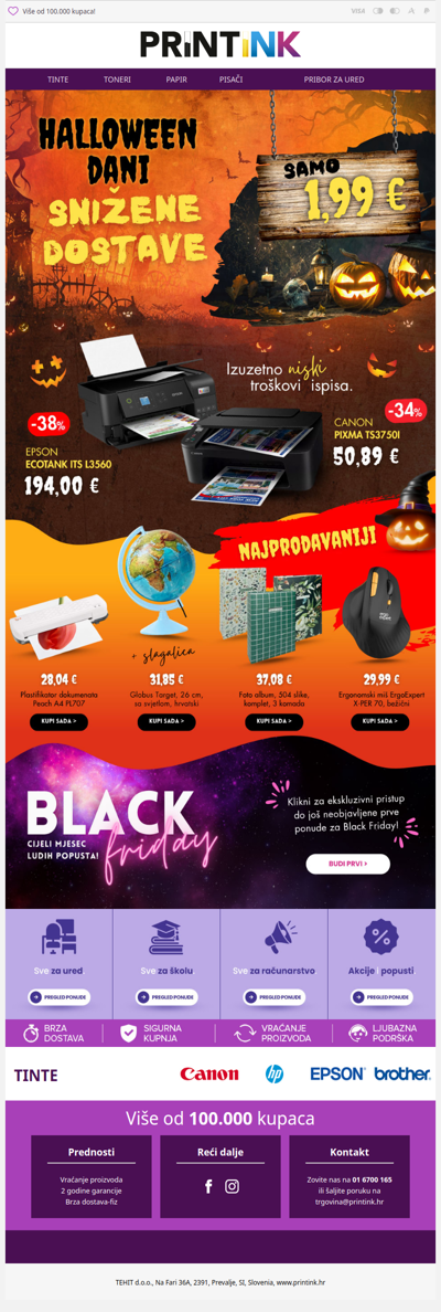 Noć vještica donosi cijeli tjedan snižene dostave za sve 🧙🏼‍♀️📯