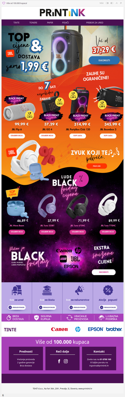 Lude Black Friday JBL cijene! 🔊🎶 JBL 🔥