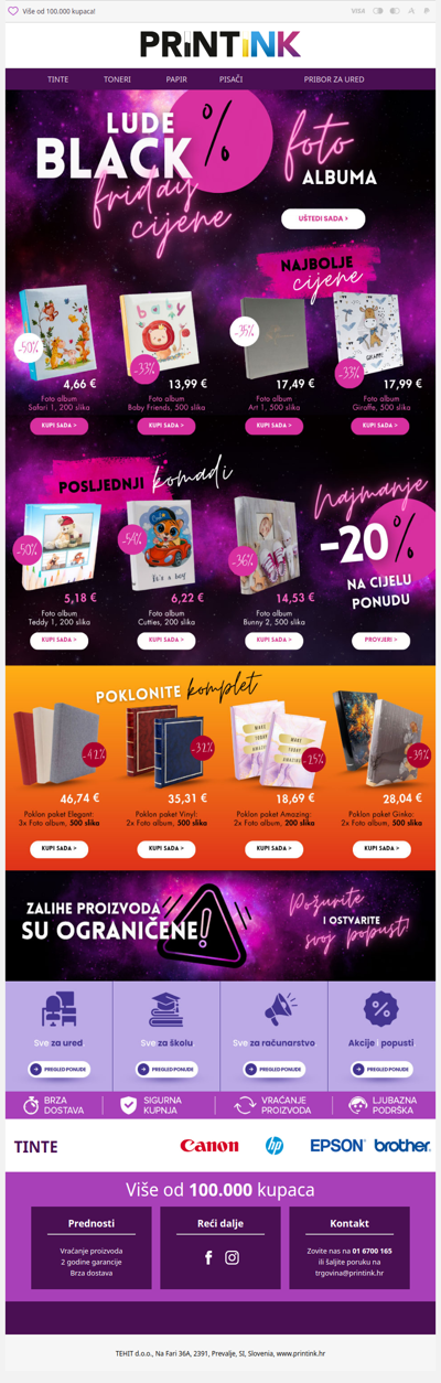 📸 Black Friday na foto albumima – ograničene zalihe!💣