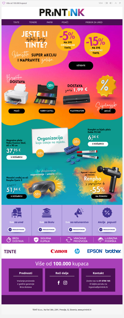 Tinte sada do -15% jeftinije! 🔎 📣