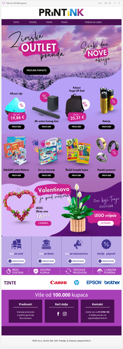 ❄️ Zimski OUTLET - novi proizvodi na rasprodaji svaki dan 🏷️💰