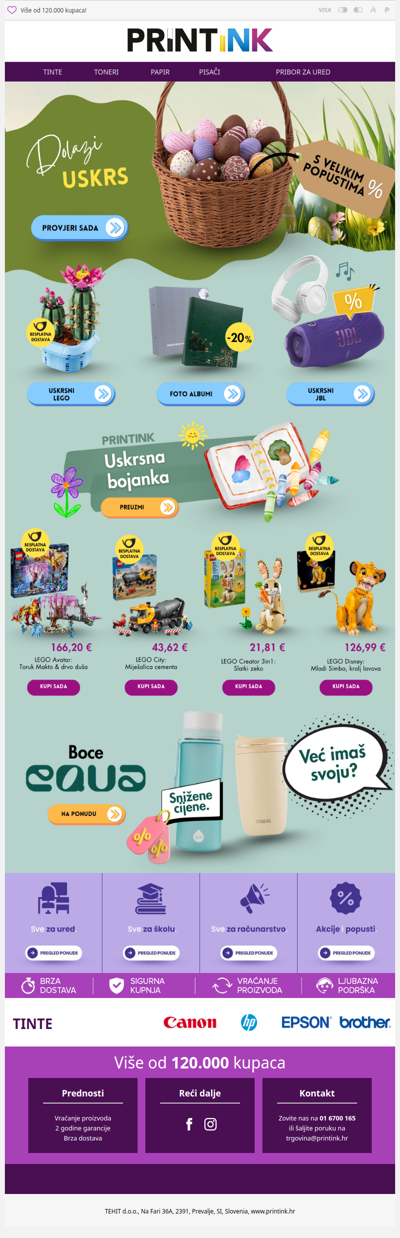 Veliki popusti u uskrsnoj ponudi! 🐇🥳