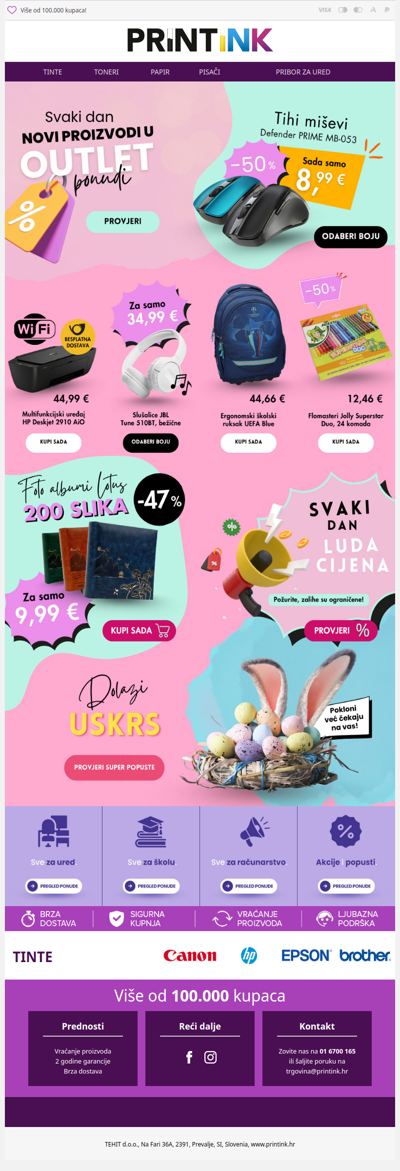 Velika sniženja u VIKEND OUTLETU! 🐇🥳 Do 72 %!
