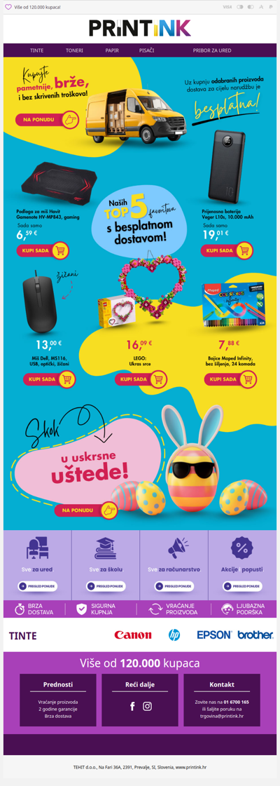 👉🏻 Proizvodi dolaze, troškovi ne – uvijek besplatna dostava! 🚚📯