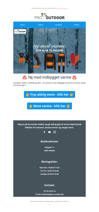 Frys aldrig mere! ❄️ Tøj med varme ♨️