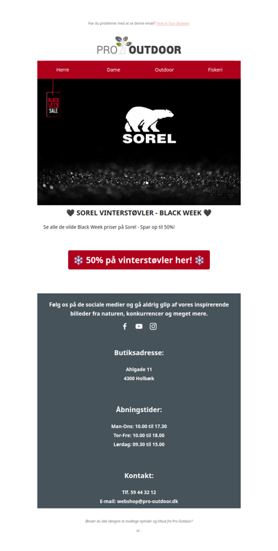 50% på Sorel vinterstøvler 🖤 Black Week