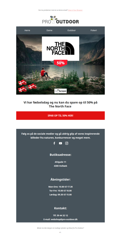 The North Face 🇩🇰 Fødselsdagstilbud!