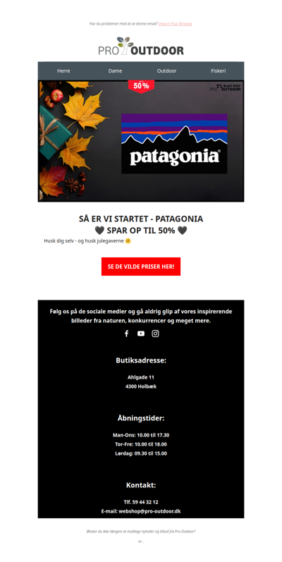 Så starter vi - Patagonia 🖤 Black week 50 %
