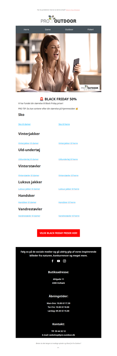 Din størrelse - Til Black Friday priser 🚨