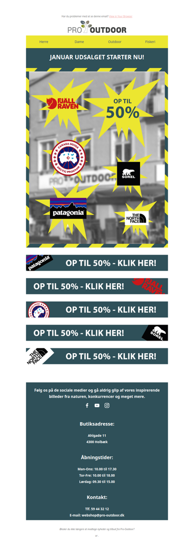 Januar udsalget starter nu 💛❄️