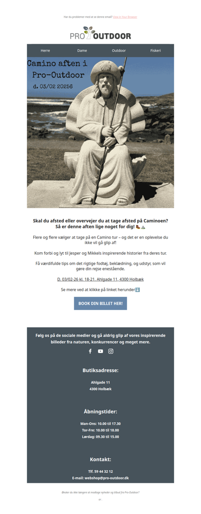 Caminoaften i butikken🏔️