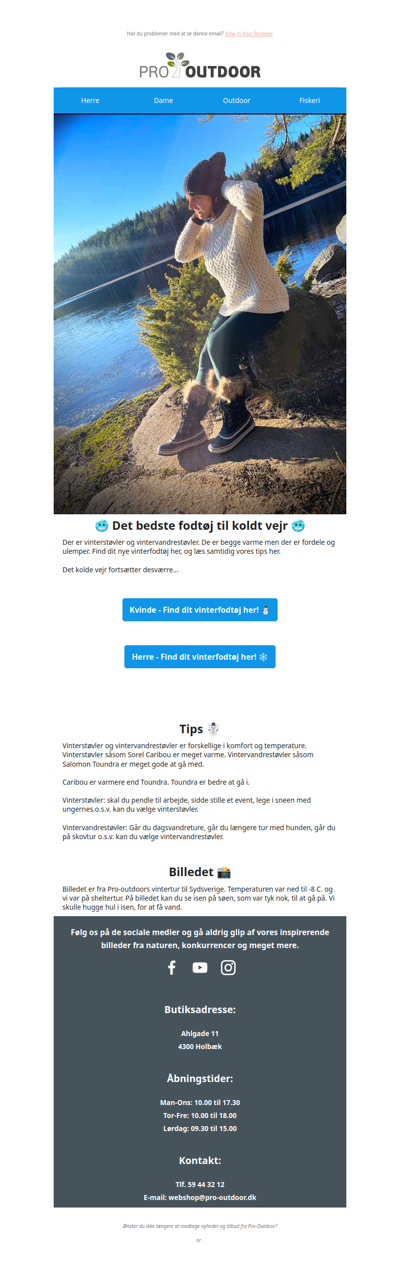 Det er koldt derude 🥶